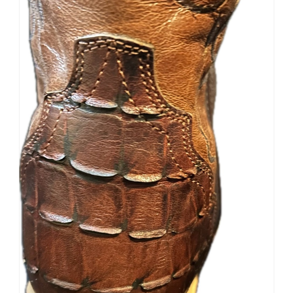 NWT-Twisted X Woman’s Crocodile and Bomber Leather Snip Toe 14” Cowgirl Boots - Picture 5 of 9